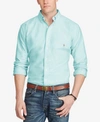 Polo Ralph Lauren Men's Big & Tall Classic Fit Long-sleeve Oxford Shirt In Aegean Blue