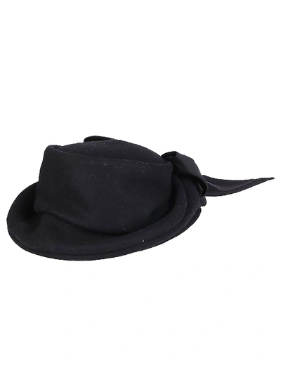 Ca4la Black Wool Blend Hat