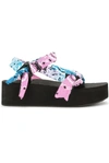 Arizona Love Bandana Wrapped Platform Sandals