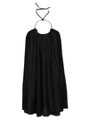 BALMAIN BLACK SHORT DRESS,11387150
