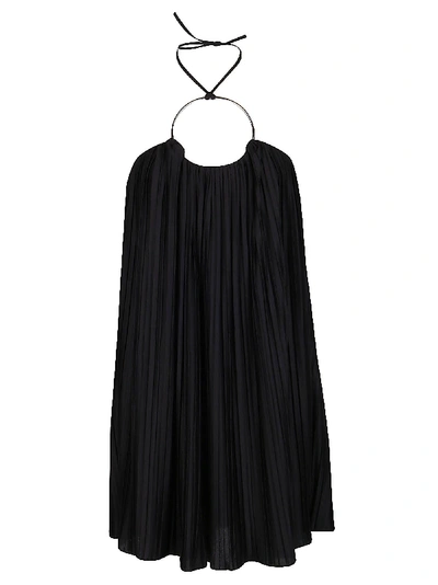 Balmain Dress In Black Polyester In Nero