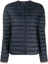 TOMMY HILFIGER COLLARLESS QUILTED JACKET