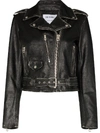 RE/DONE MOTO LEATHER BOMBER JACKET