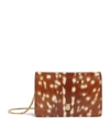 BURBERRY LEATHER DEER PRINT CARD CASE,14859282