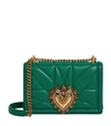 DOLCE & GABBANA MINI QUILTED LEATHER DEVOTION BAG,14864958