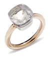 POMELLATO NUDO WHITE TOPAZ CLASSIC RING,15114722