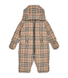 BURBERRY KIDS VINTAGE CHECK PADDED PLAYSUIT,15289968