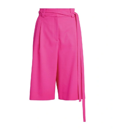 Valentino High-rise Belted Shorts