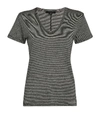 ALLSAINTS ALLSAINTS MIA LIN STRIPED T-SHIRT,15331087