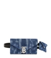 BURBERRY DENIM BELTED ENVELOPE CLUTCH BAG,15353677