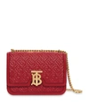BURBERRY SMALL LEATHER QUILTED TB BAG,15352360