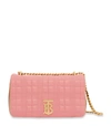 BURBERRY LEATHER QUILTED TWO-TONE LOLA BAG,15354558