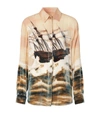 BURBERRY SHIP PRINT SHIRT,15365336