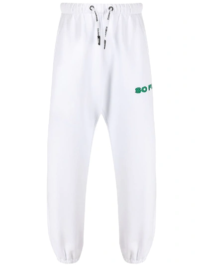 Duoltd Drawstring So Fly Jogging Trousers In White
