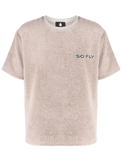 Duoltd Terry Cloth-effect T-shirt In Neutrals