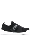VERSACE JEANS COUTURE LOGO TOUCH STRAP SNEAKERS