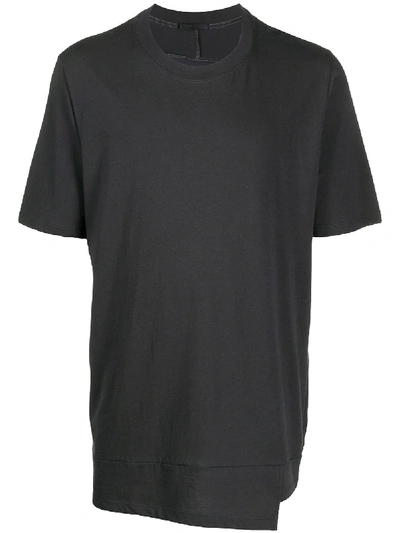 The Viridi-anne Short Sleeve Poplin T-shirt In Grey