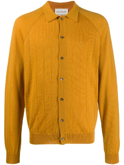 A Kind Of Guise Button-up Shirt Cardigan In Yellow