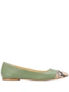 AEYDE GIGI SQUARE TOE FLATS