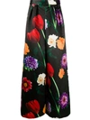 ALICE AND OLIVIA FLORAL PRINT WIDE-LEG TROUSERS