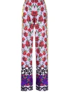 ALICE AND OLIVIA ELBA FLORAL WIDE-LEG TROUSERS