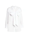 SIMONE ROCHA MASCULINE POPLIN BOW SHIRT,400012705166