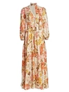 ZIMMERMANN Bonita Long-Sleeve Floral Linen Dress