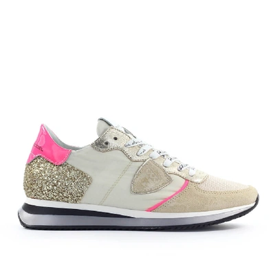 Philippe Model Women's Shoes Suede Trainers Trainers Tropez In Beige