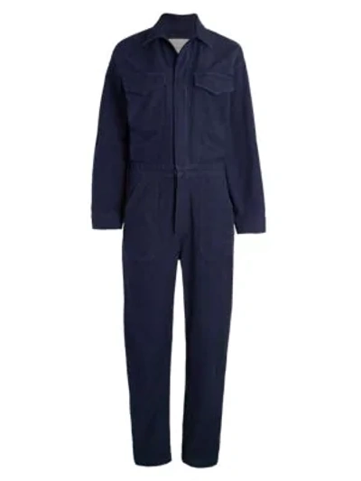 Citizens Of Humanity Retreat Marta Cotton Jumpsuit In Navy