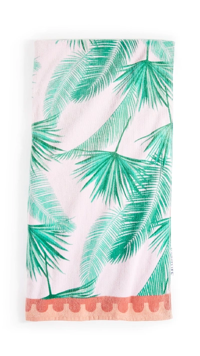 Sunnylife Luxe Towel In Pink/green