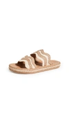 ZIMMERMANN WAVY RAFFIA SLIDES