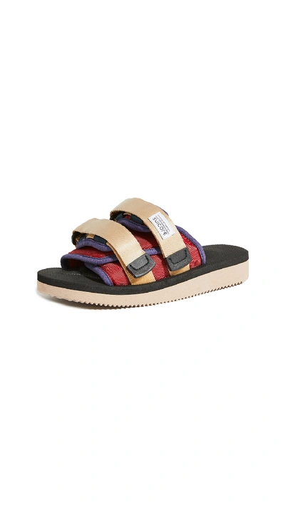 Suicoke Moto Cab Sandals In Red/black