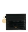 GIVENCHY LEATHER GV3 CARD HOLDER,15414424