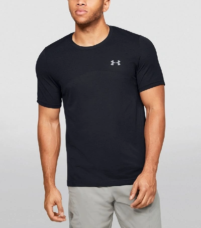 Under Armour Ua Seamless Jersey T-shirt In Black