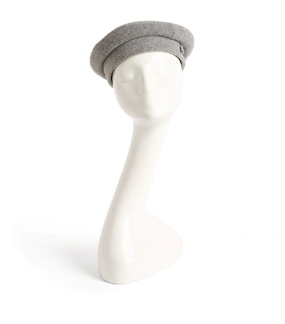 Ruslan Baginskiy Wool Beret In Grey