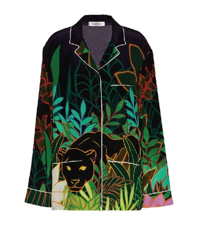 Valentino Silk Jungle Print Shirt