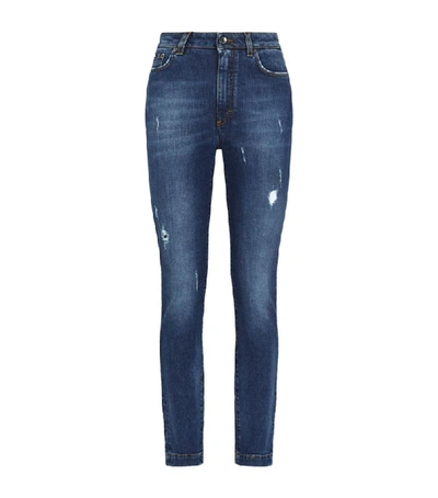 Dolce & Gabbana Pretty-fit Jeans In Stretch Denim In Azure