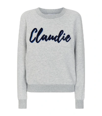 Claudie Pierlot Textured Logo Sweatshirt