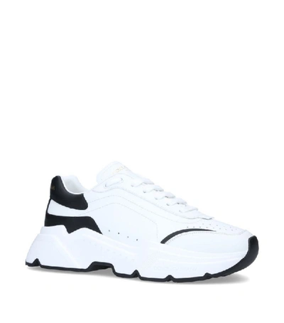 Dolce & Gabbana Leather Daymaster Sneakers In White