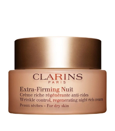 Clarins 1.6 Oz. Extra-firming Wrinkle Control Regenerating Night Cream - All Skin Types In Multi