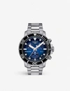 Tissot T1204171104101 Seastar 1000 Stainless-steel Chronograph Watch In Blue