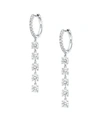 ANITA KO 18KT WHITE GOLD DIAMOND HUGGIE HOOP EARRINGS