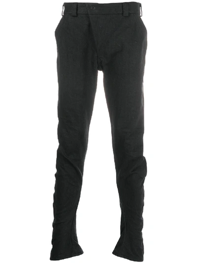 Devoa Straight Leg Trousers In Black