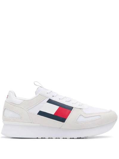 Tommy Jeans Side Logo Trainers In White