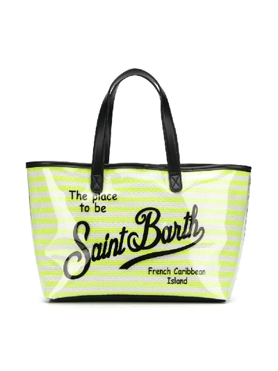 Mc2 Saint Barth Kids' Las Vegas Tote In Yellow