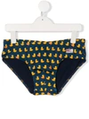 Mc2 Saint Barth Billy Ducky-print Swimming Trunks In Blue