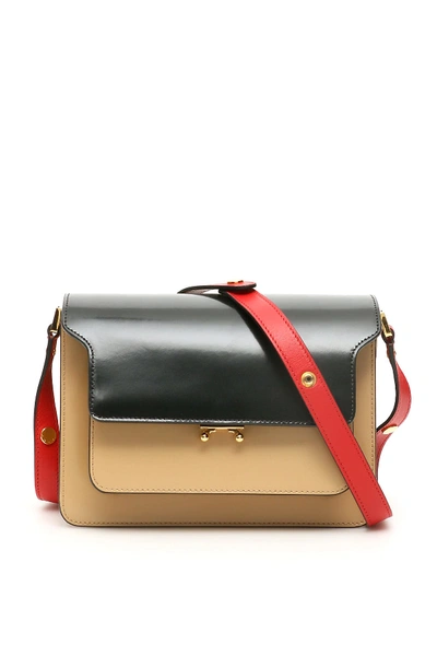 Marni Multicolor Trunk Bag In Black Dune Tulip