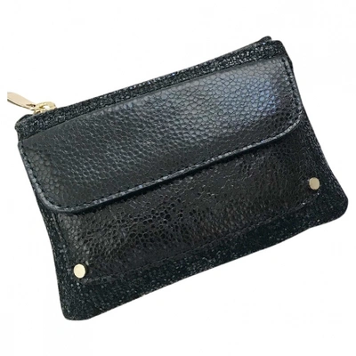 Pre-owned Jimmy Choo Leather Purse In Black