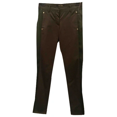 Pre-owned Roberto Cavalli Trousers In Green