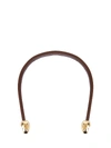 Bottega Veneta Leather Necklace In Brown
